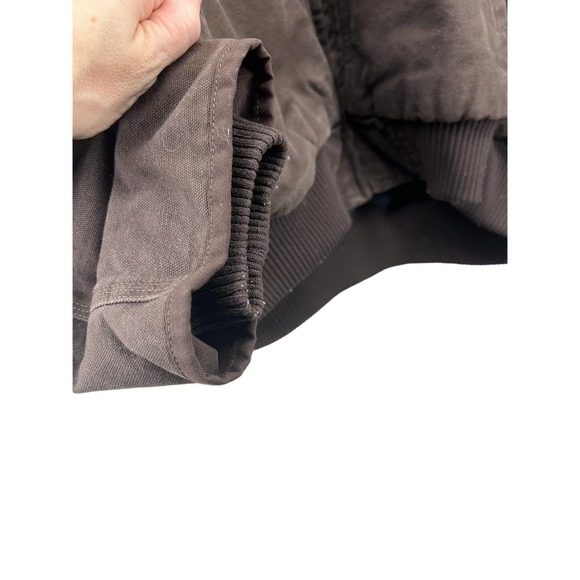 Carhartt Brown Canvas Jacket Coat Washed Duck Insulated Lined Men's Size XXL - Picture 8 of 11